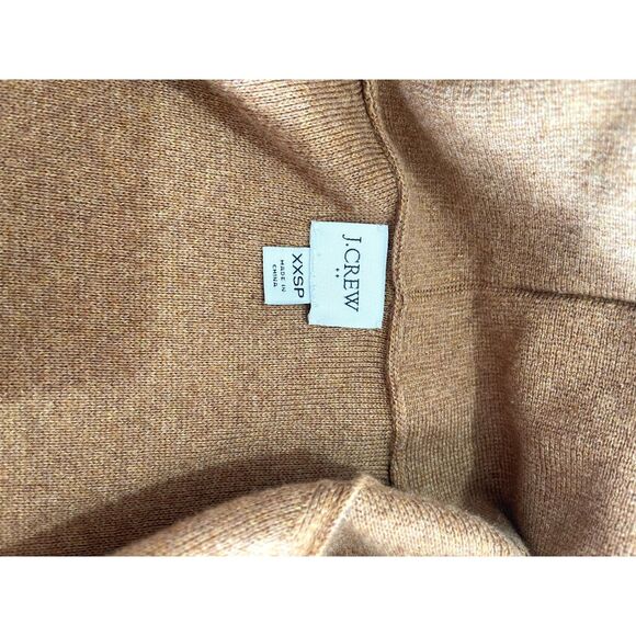 J. Crew knitted blazer sweater cardigan brown casual dark accademia women XXSP - Picture 7 of 8